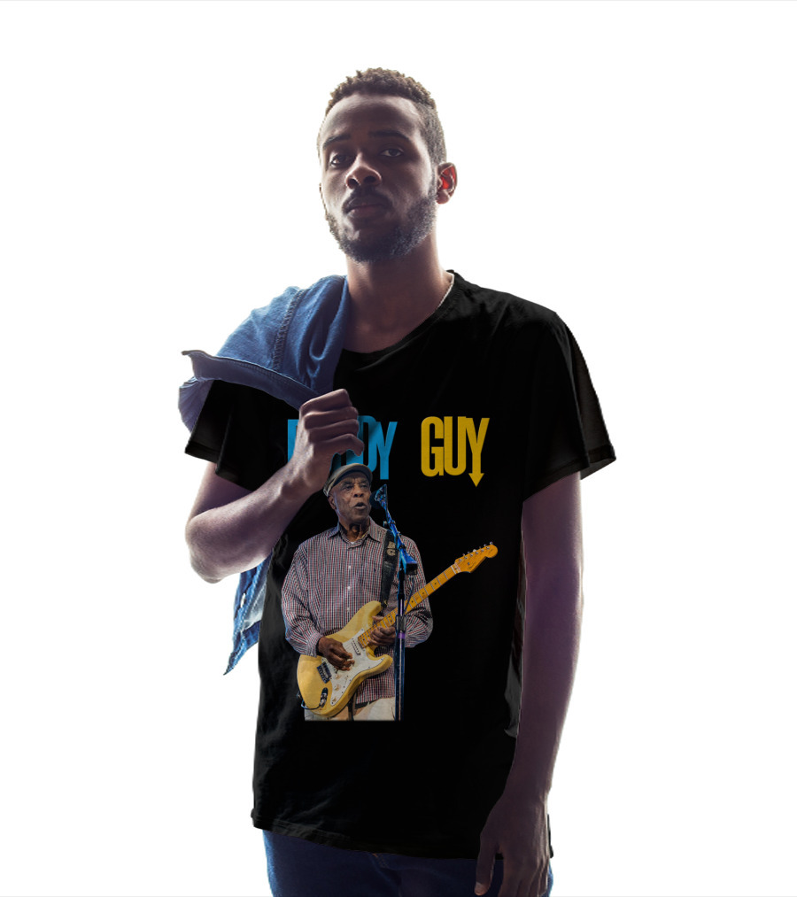 Buddy Guy Electric Blues Performance With Guitar And Microphone T-Shirt