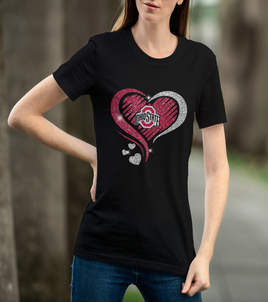 Ohio State Sparkling Heart T-Shirt