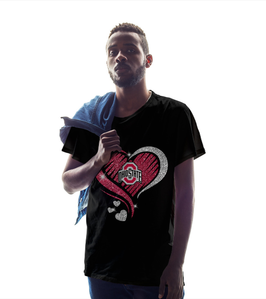 Ohio State Sparkling Heart T-Shirt