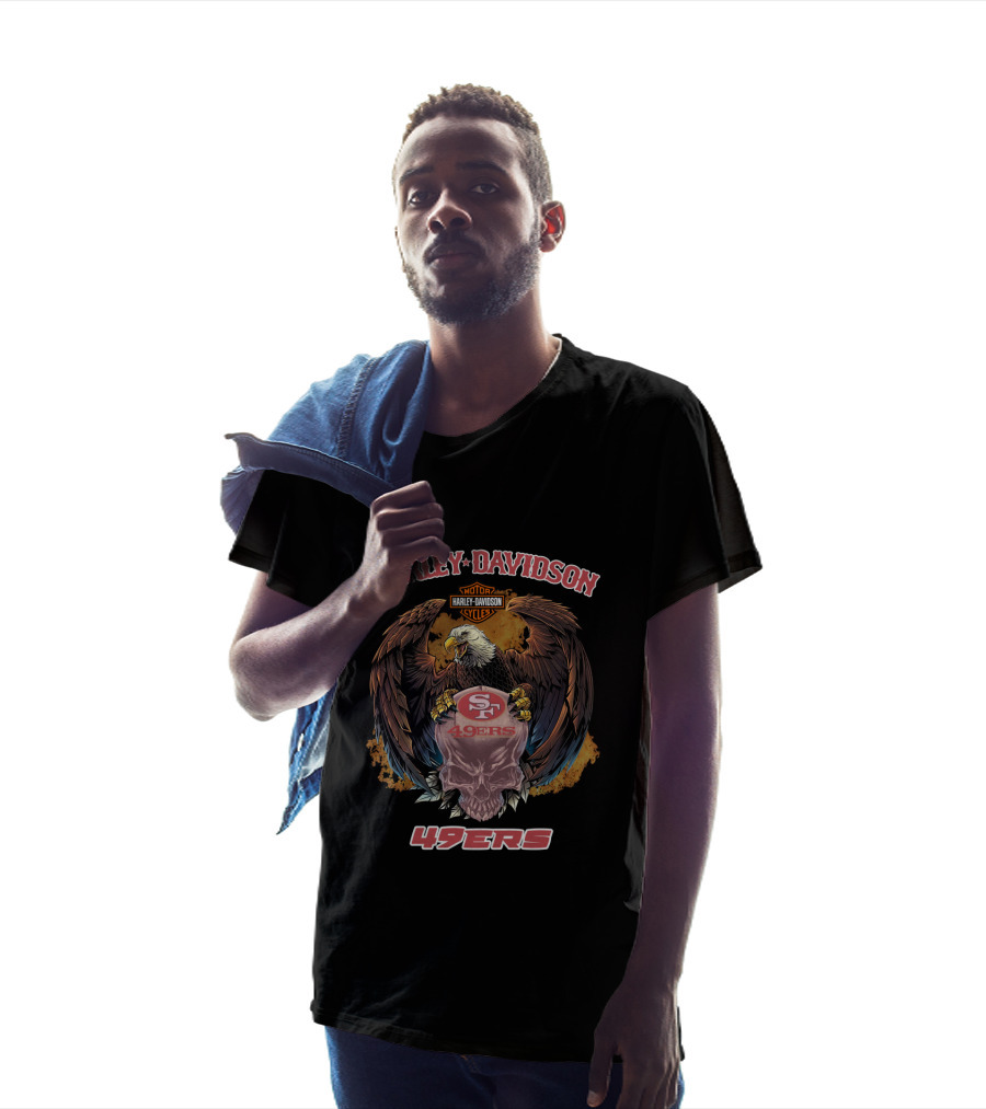 Harley Davidson Motor Cycles 49ers Sf T-Shirt