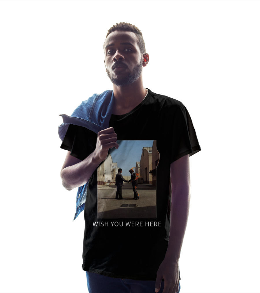 Pf Wish You Were Here Album Cover Iconic Handshake Scene T-Shirt