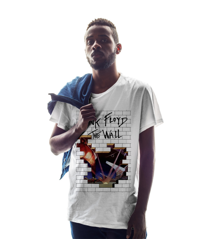 Pink Floyd The Wall Album Art Brick Wall Concert Lights T-Shirt