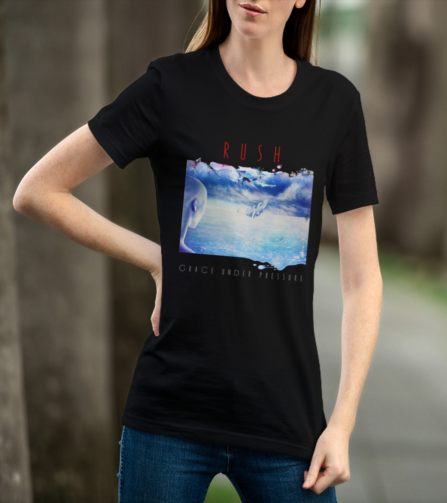 Rush Grace Under Pressure Album Cover Art With Surreal Ocean And Sky T-Shirt