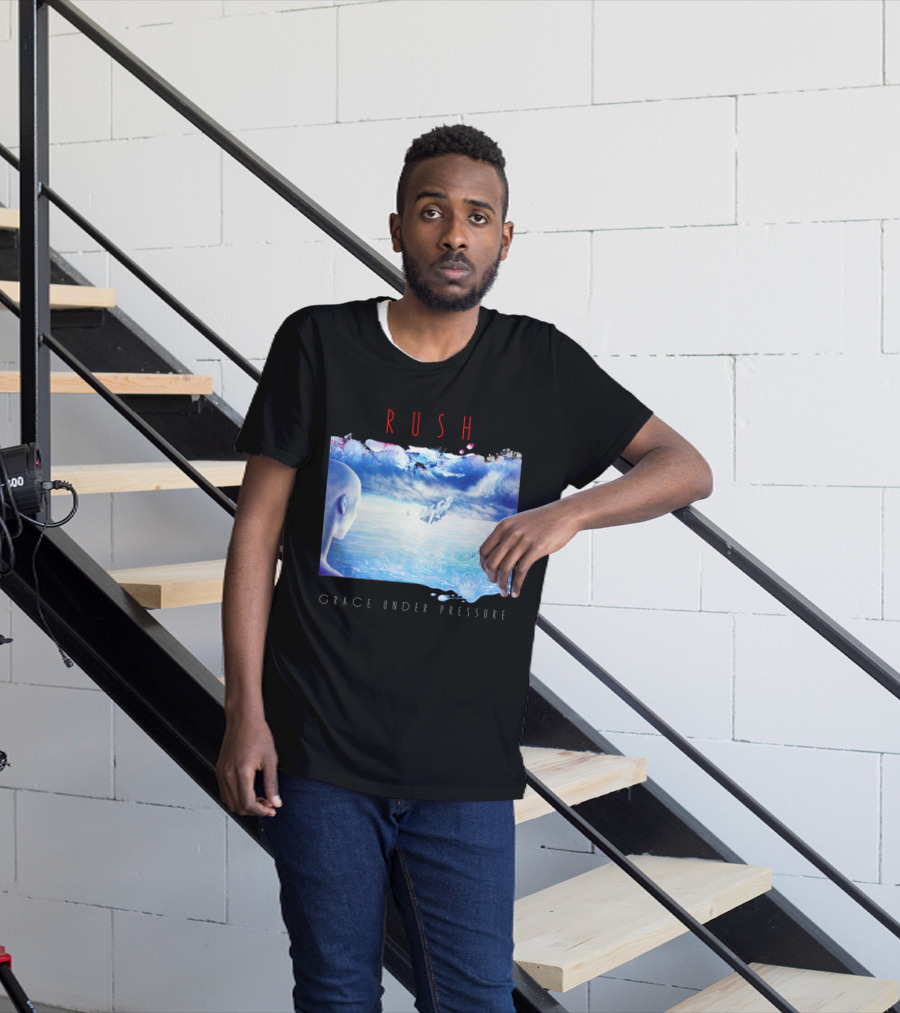 Rush Grace Under Pressure Album Cover Art With Surreal Ocean And Sky T-Shirt