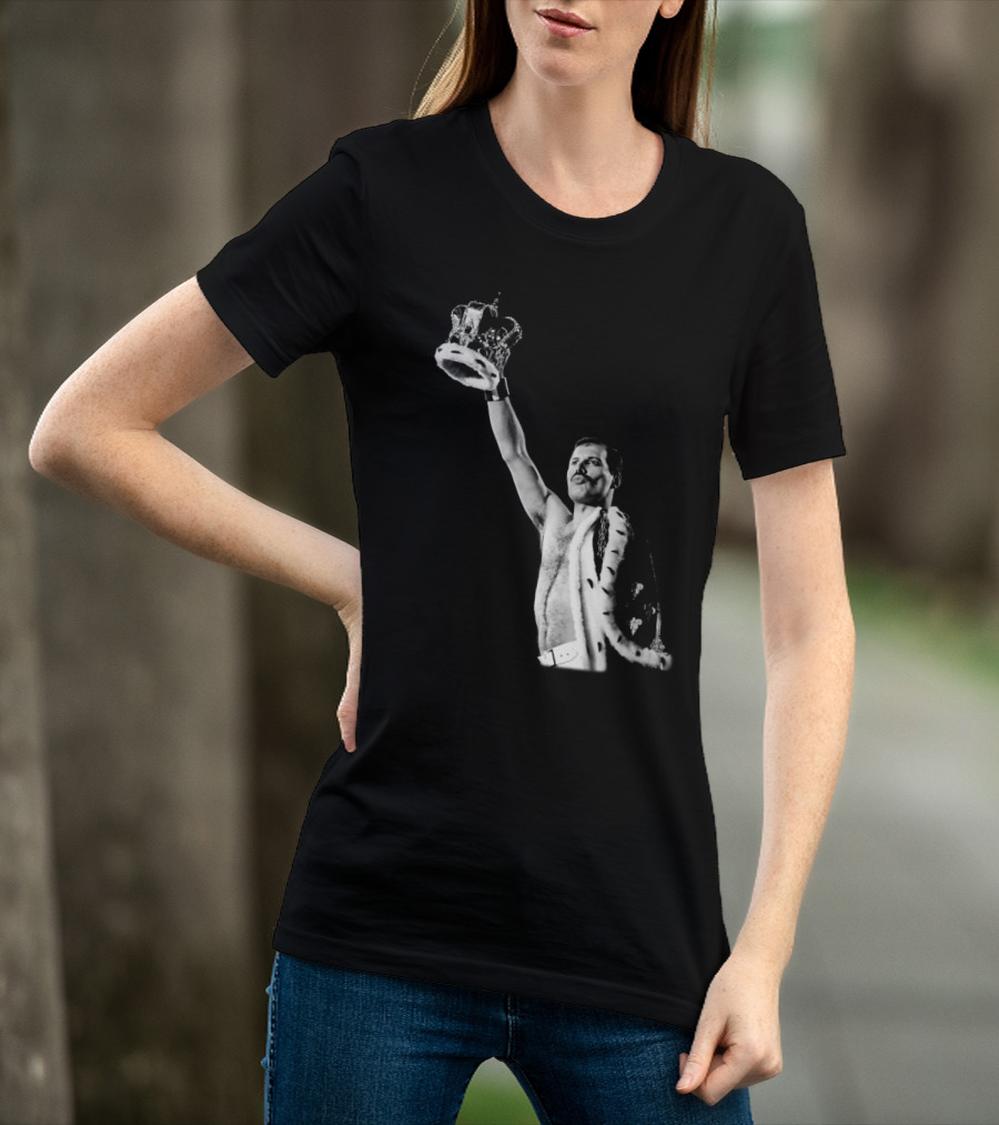 QN Freddie Mercury Crown Iconic Pose T-Shirt