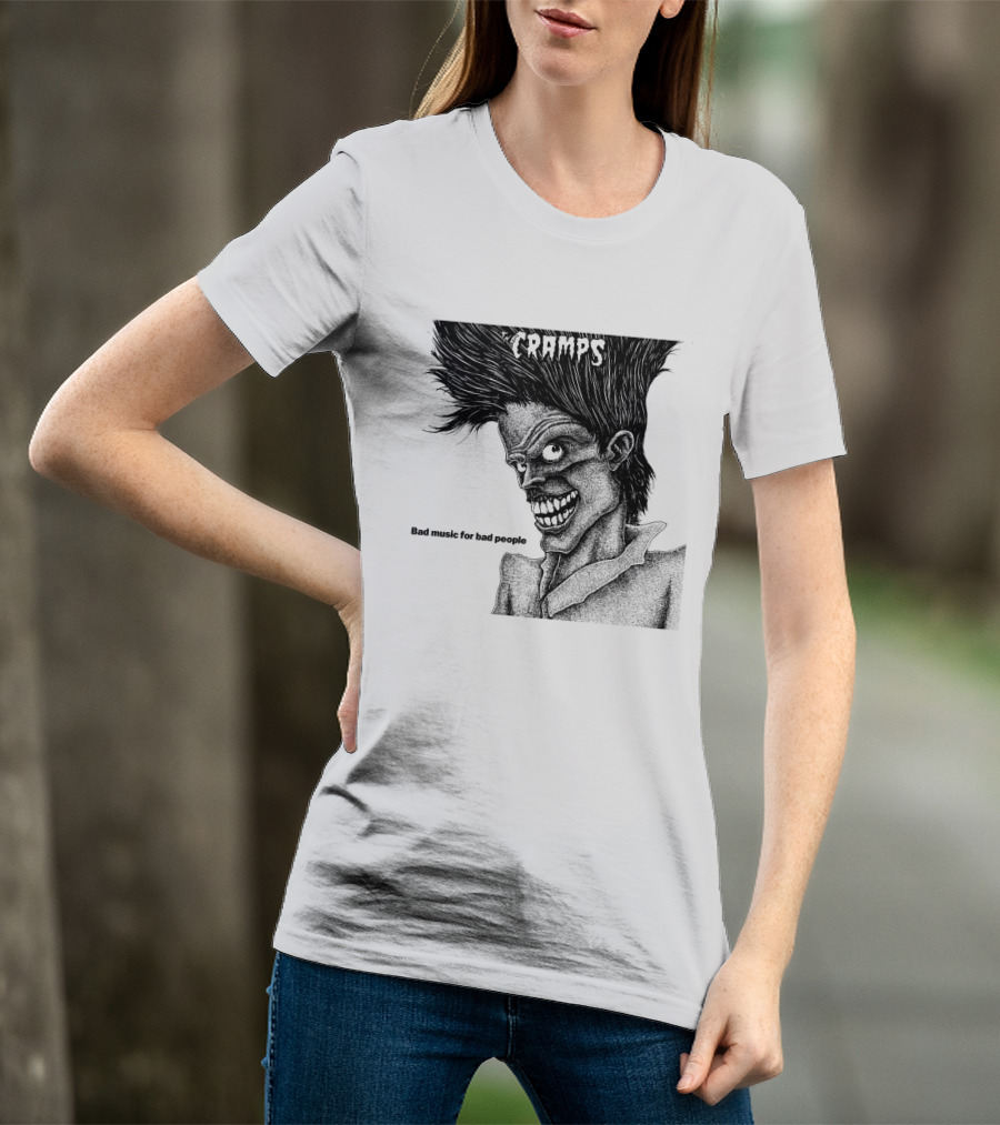 The Cramps Bad Music For Bad People Album Art T-Shirt