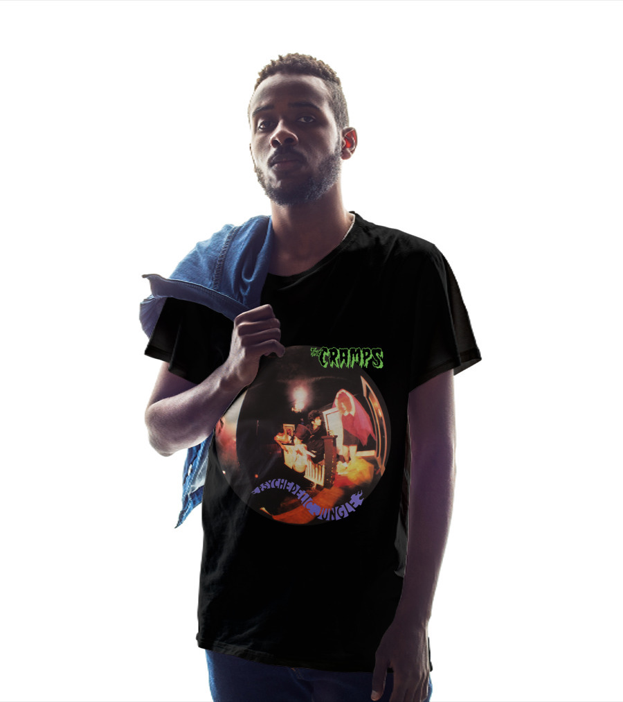 The Cramps Psychedelic Jungle Scene With Colorful Fisheye Lens Photography T-Shirt