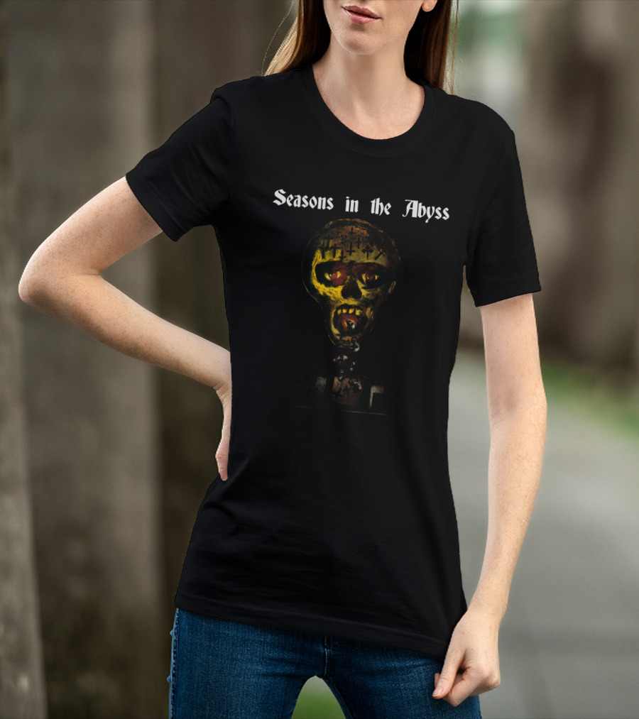 Seasons In The Abyss Skull With Crosses And Open Grave T-Shirt