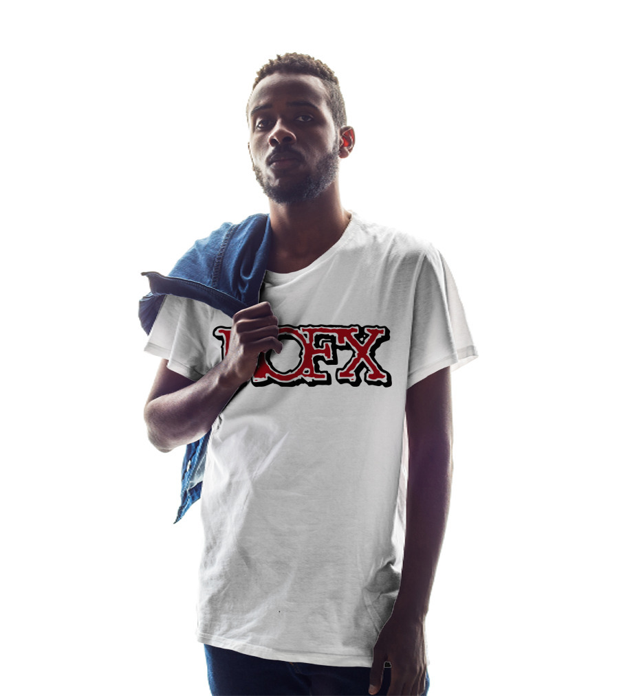 Nofx Band Logo Bold Red Outline T-Shirt