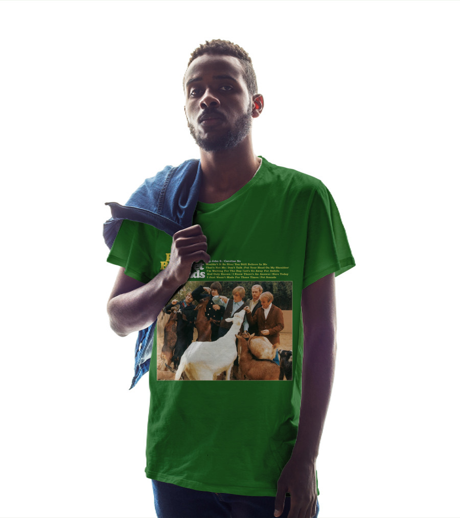 The Beach Boys Pet Sounds Album Cover With Song List And Band Members With Animals T-Shirt