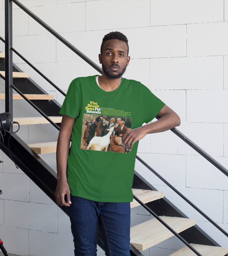The Beach Boys Pet Sounds Album Cover With Song List And Band Members With Animals T-Shirt