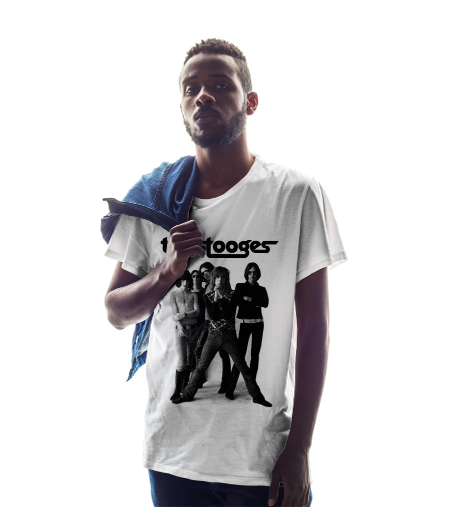 The Stooges Band Classic Black And White Photo T-Shirt