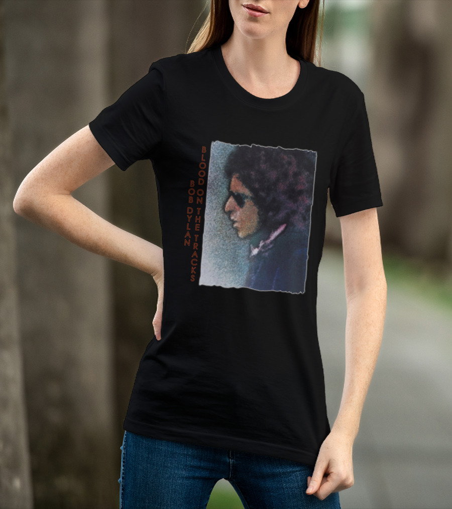 Bob Dylan Blood On The Tracks Album Cover T-Shirt