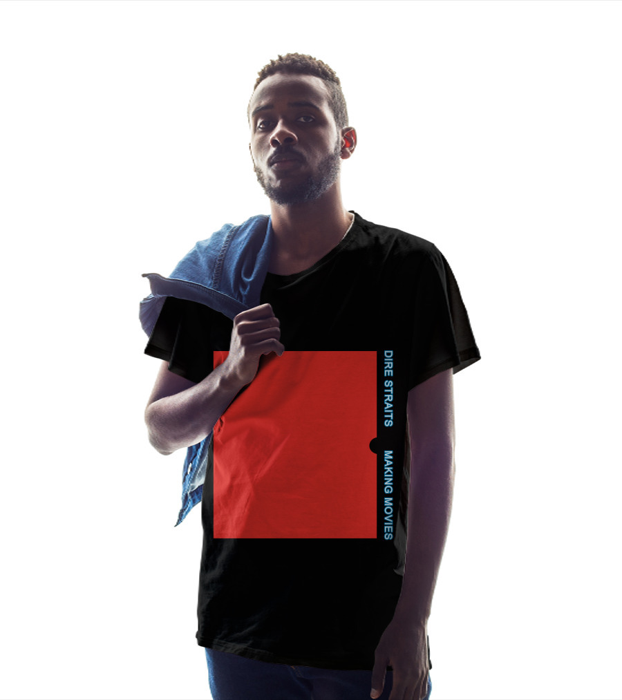 Dire Straits Making Movies Album Cover Red Rectangle T-Shirt