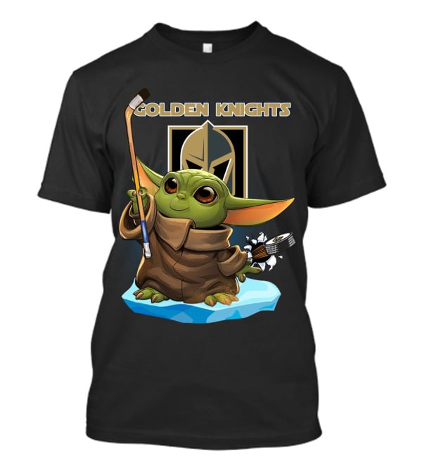 Golden Knights Baby Yoda NHL Hockey T-Shirt