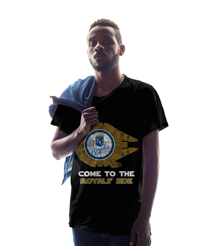 Kansas City Royals Millennium Falcon Come To The Royals' Side MLB T-Shirt