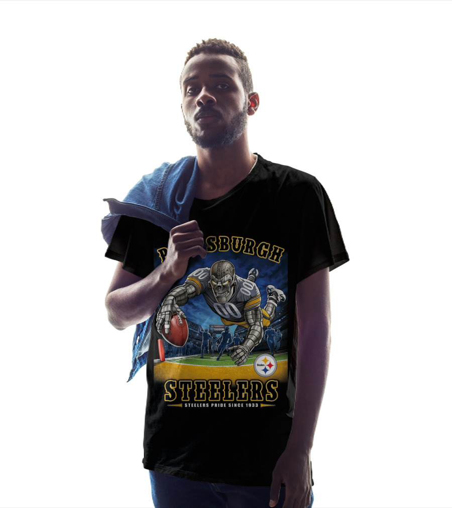 Pittsburgh Steelers Pride Since 1933 End Zone Touchdown Celebration T-Shirt