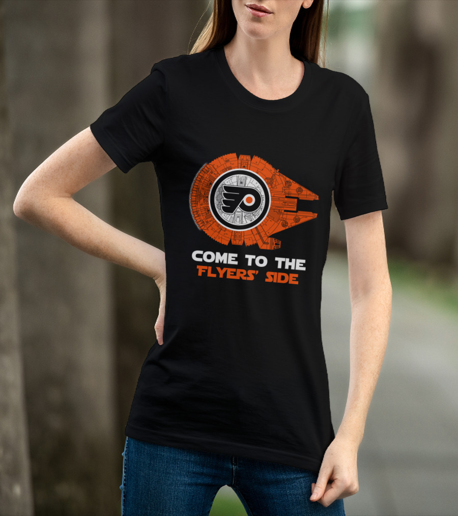 Come To The Flyers' Side Philadelphia Millennium Falcon T-Shirt