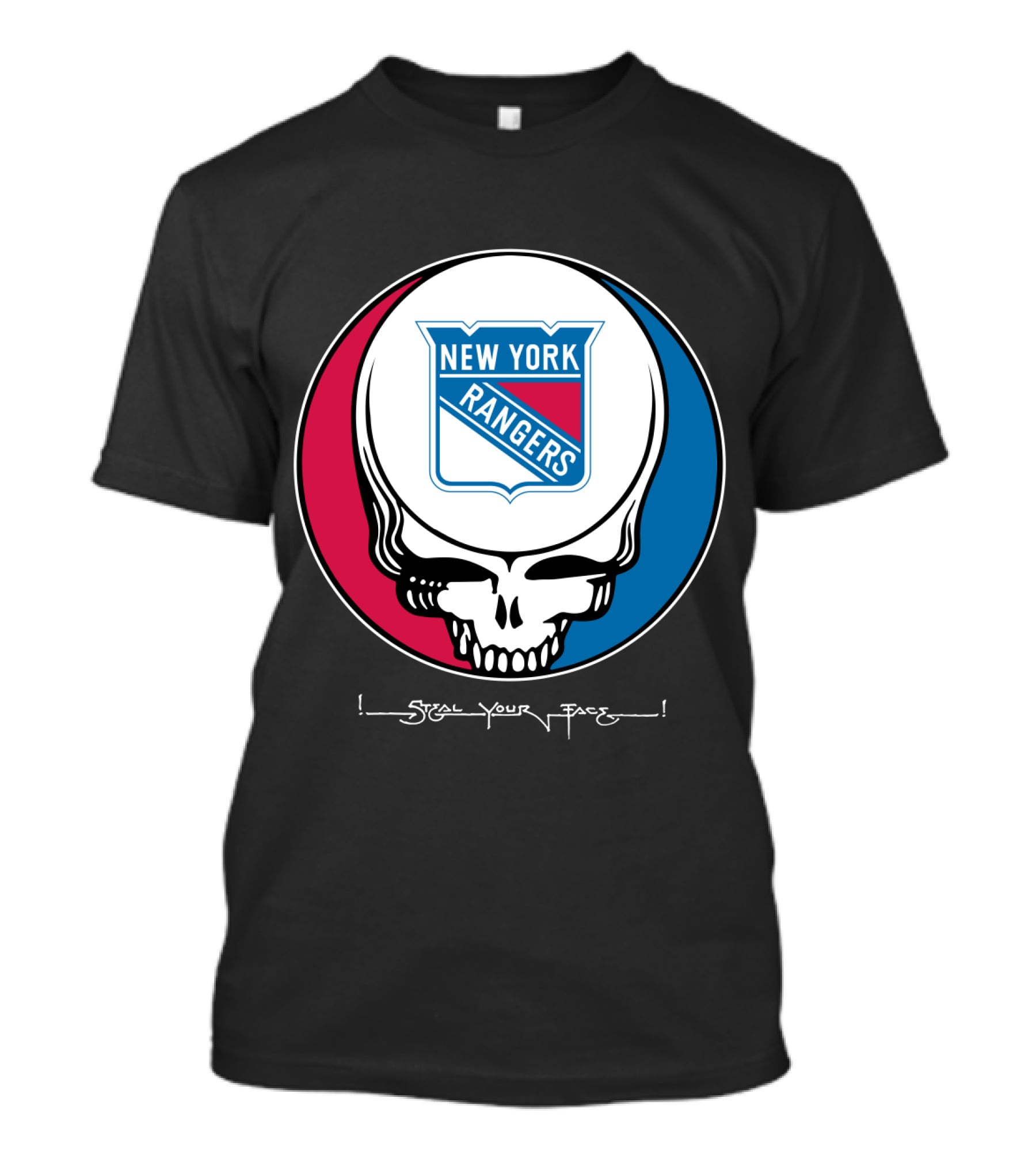 New York Rangers Steal Your Face Grateful Dead Skull T-Shirt