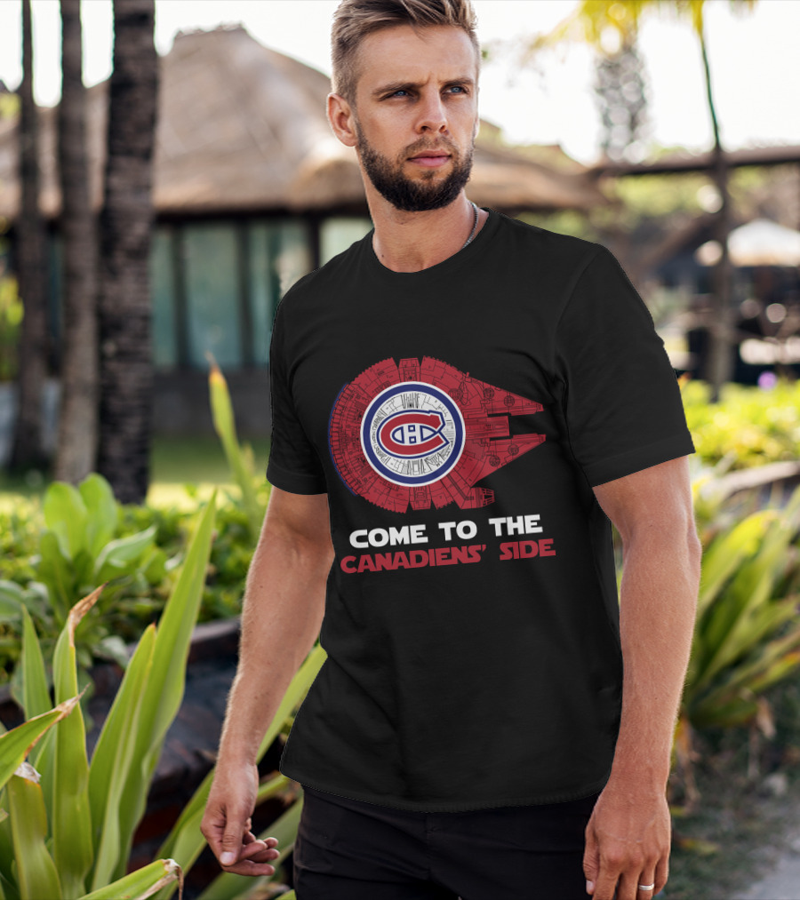 Come To The Canadiens' Side Montreal Canadiens Millennium Falcon T-Shirt
