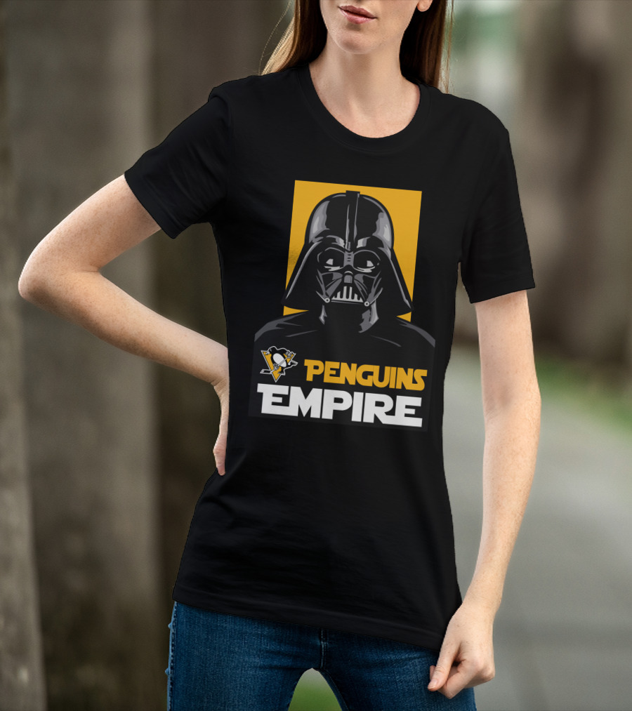 Pittsburgh Penguins Empire Darth Vader NHL Star Wars Crossover T-Shirt