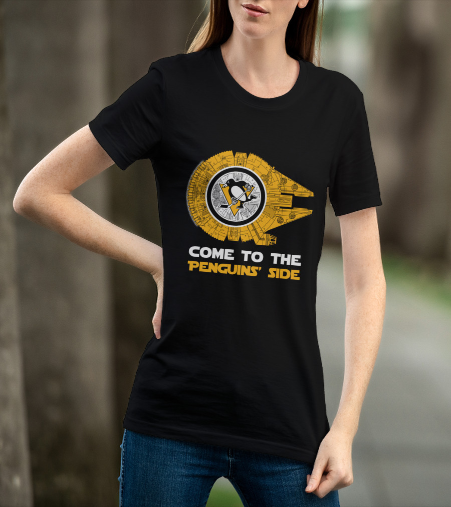 Pittsburgh Penguins Millennium Falcon Come To The Penguins' Side T-Shirt