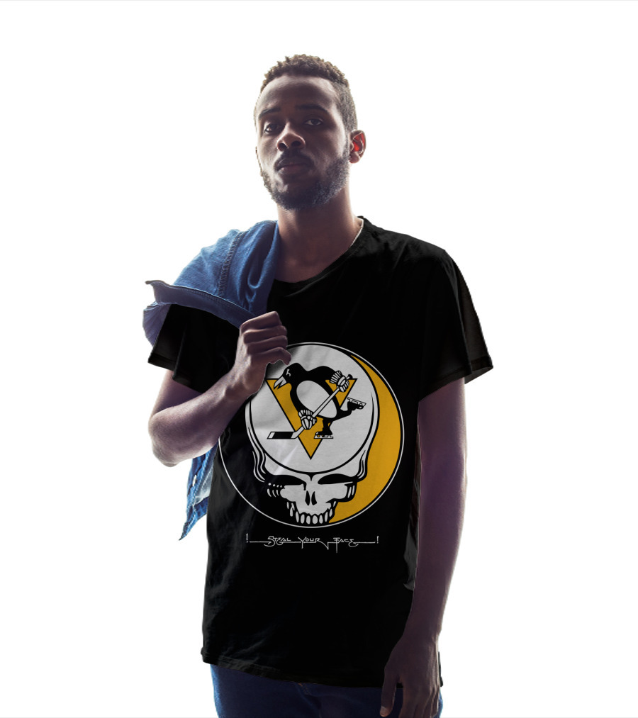 Steal Your Face Grateful Dead Pittsburgh Penguins T-Shirt