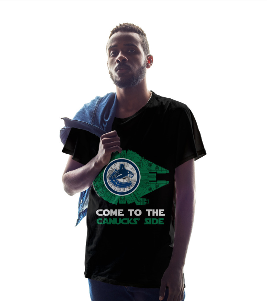 Come To The Canucks' Side Vancouver Canucks Millennium Falcon T-Shirt