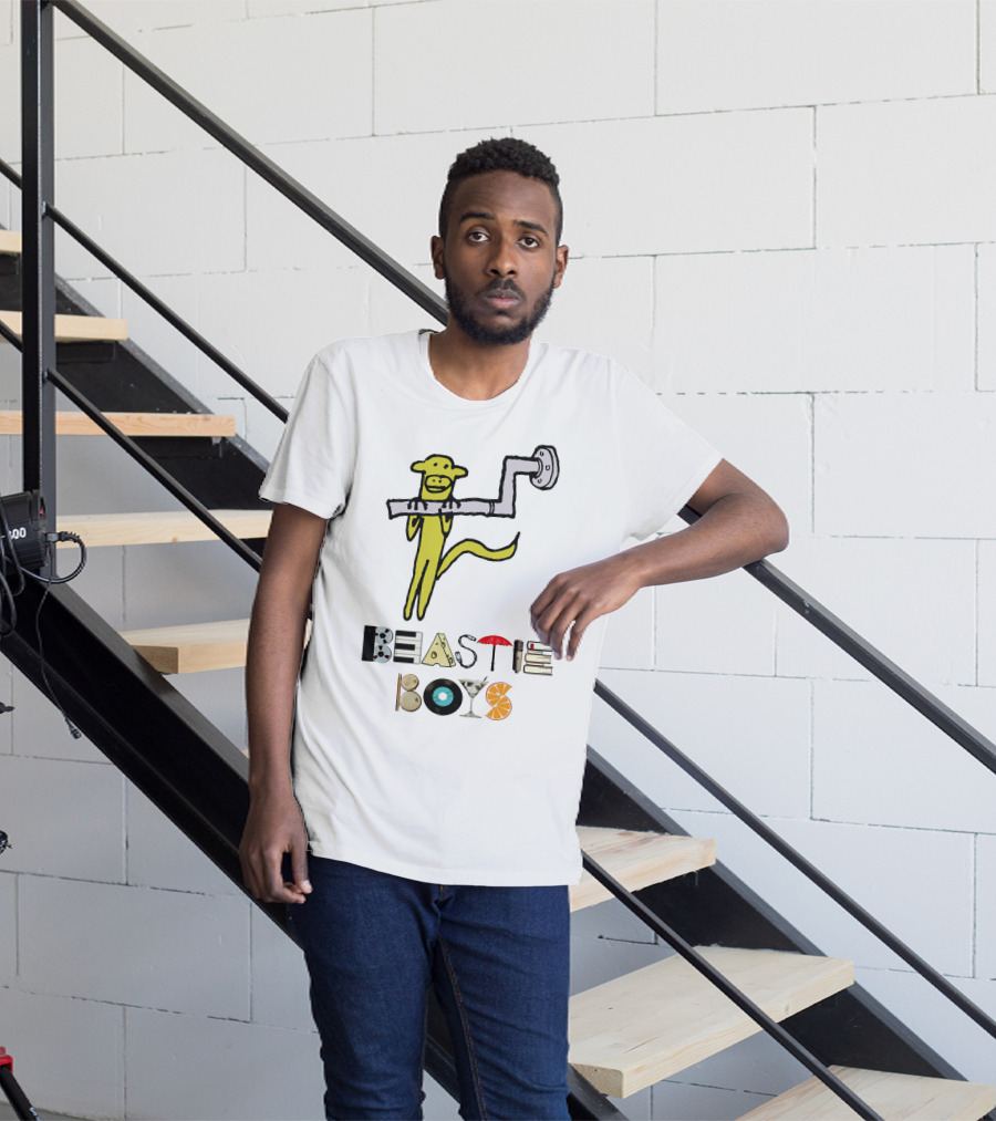 Beastie Boys Monkey Pipe Martini Vinyl Orange Books Umbrella T-Shirt