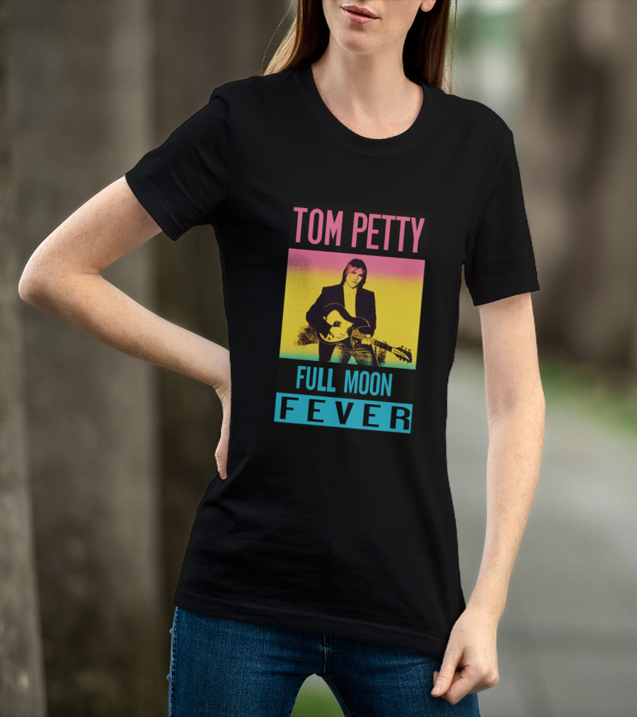 Tom Petty Full Moon Fever Retro Music Poster Tpt 07 Multicolor T-Shirt