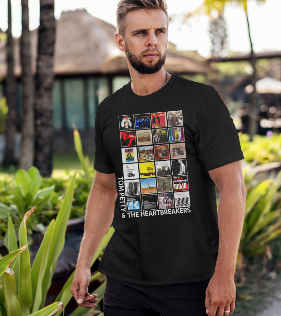 Tom Petty & The Heartbreakers Album Collection T-Shirt
