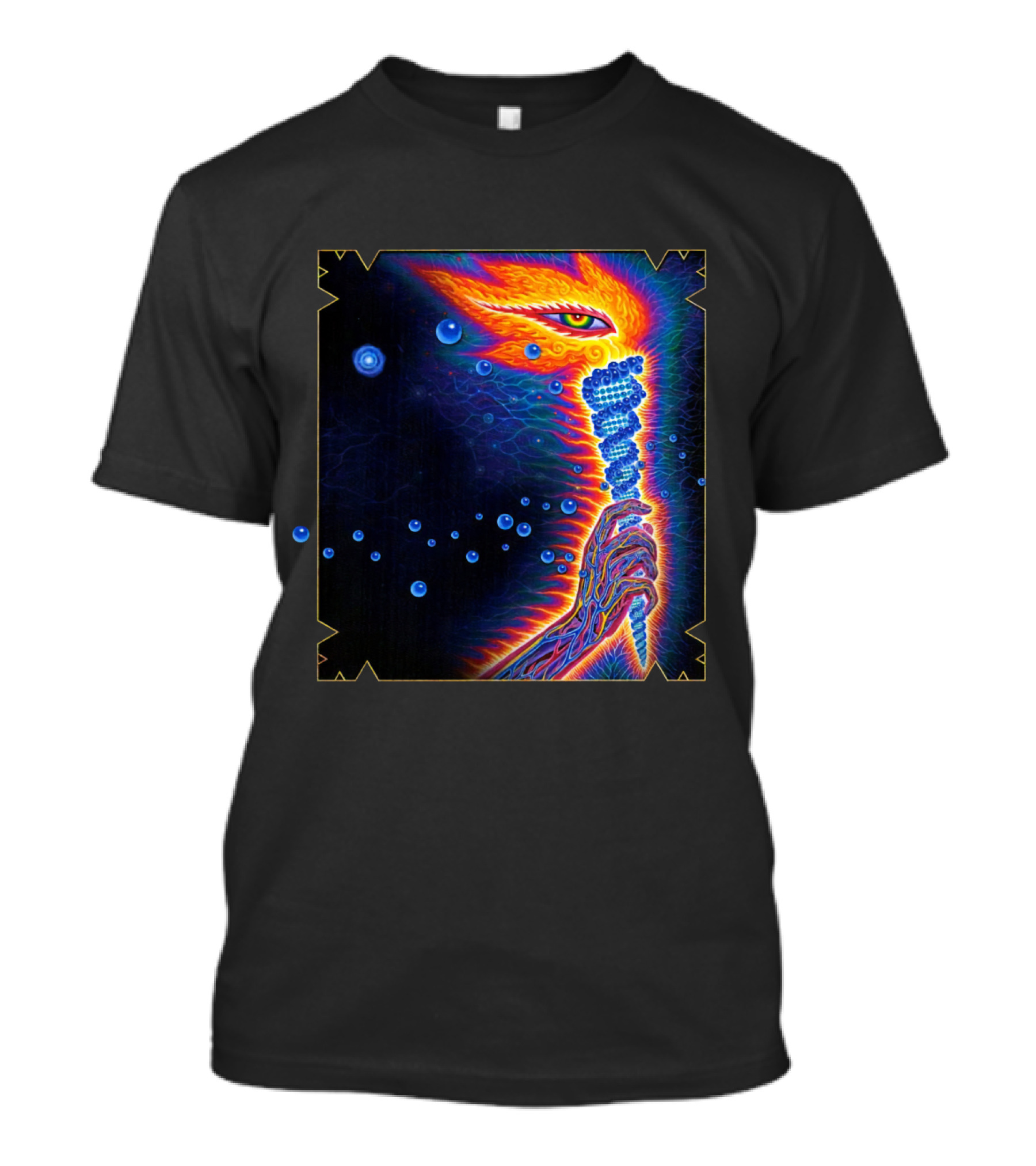 Psychedelic Visionary Art With Vibrant Cosmic T-Shirt