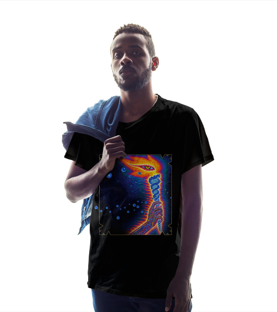 Psychedelic Visionary Art With Vibrant Cosmic T-Shirt