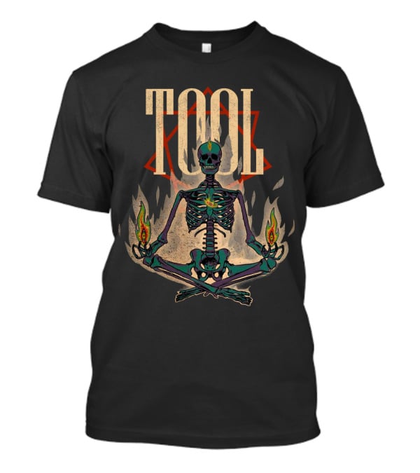 Tool Skeleton 24 Meditation Fire Symbol T-Shirt