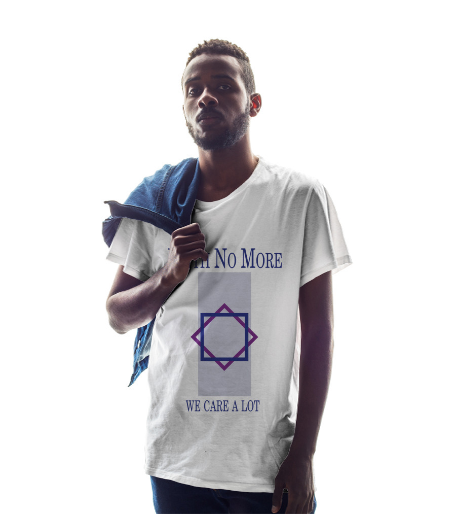 Faith No More We Care A Lot Square Design Purple Blue T-Shirt