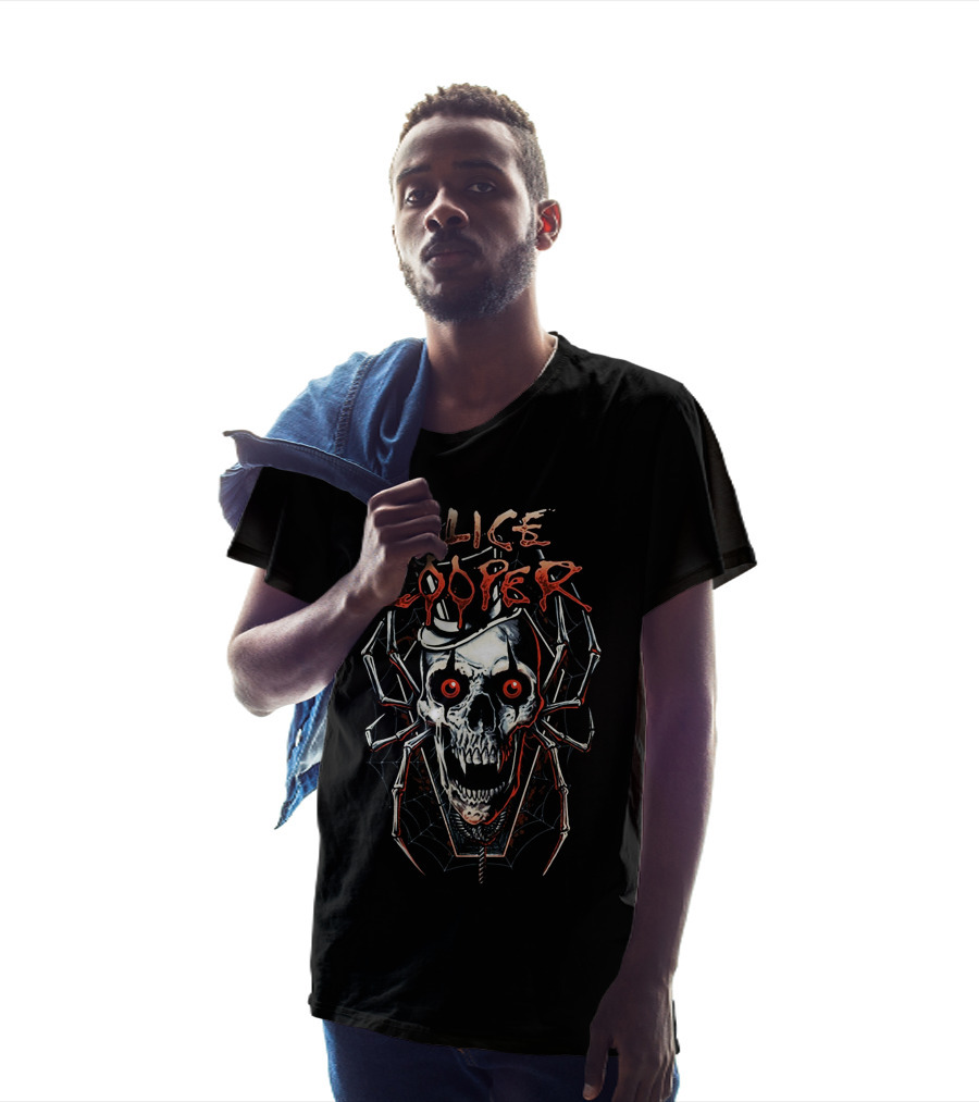 Alice Cooper Skull Spider Vintage T-Shirt