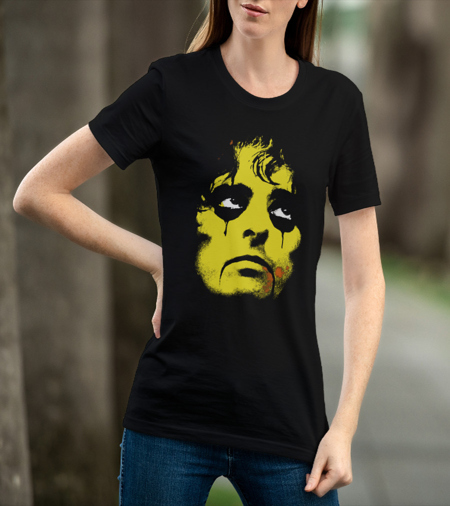 Alice Cooper Classic Rock Horror Face Artwork T-Shirt