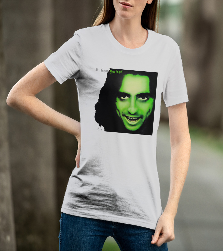Alice Cooper Goes To Hell Iconic Green Face T-Shirt