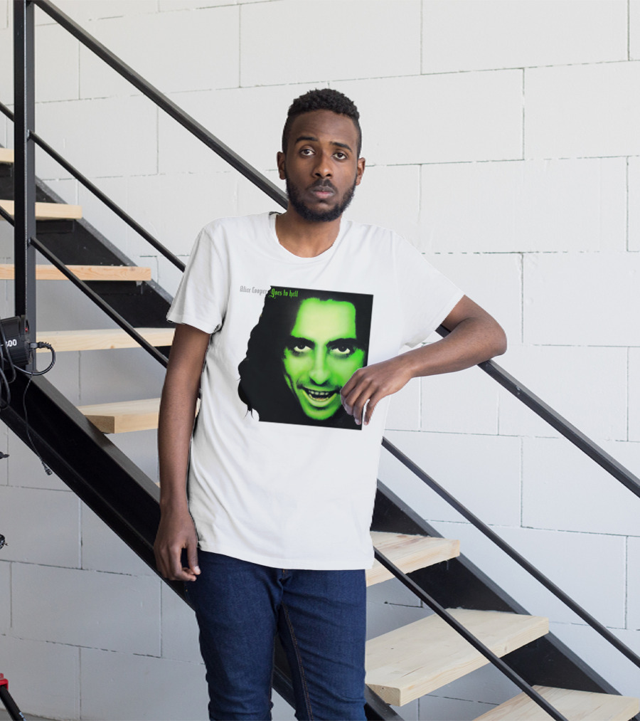 Alice Cooper Goes To Hell Iconic Green Face T-Shirt
