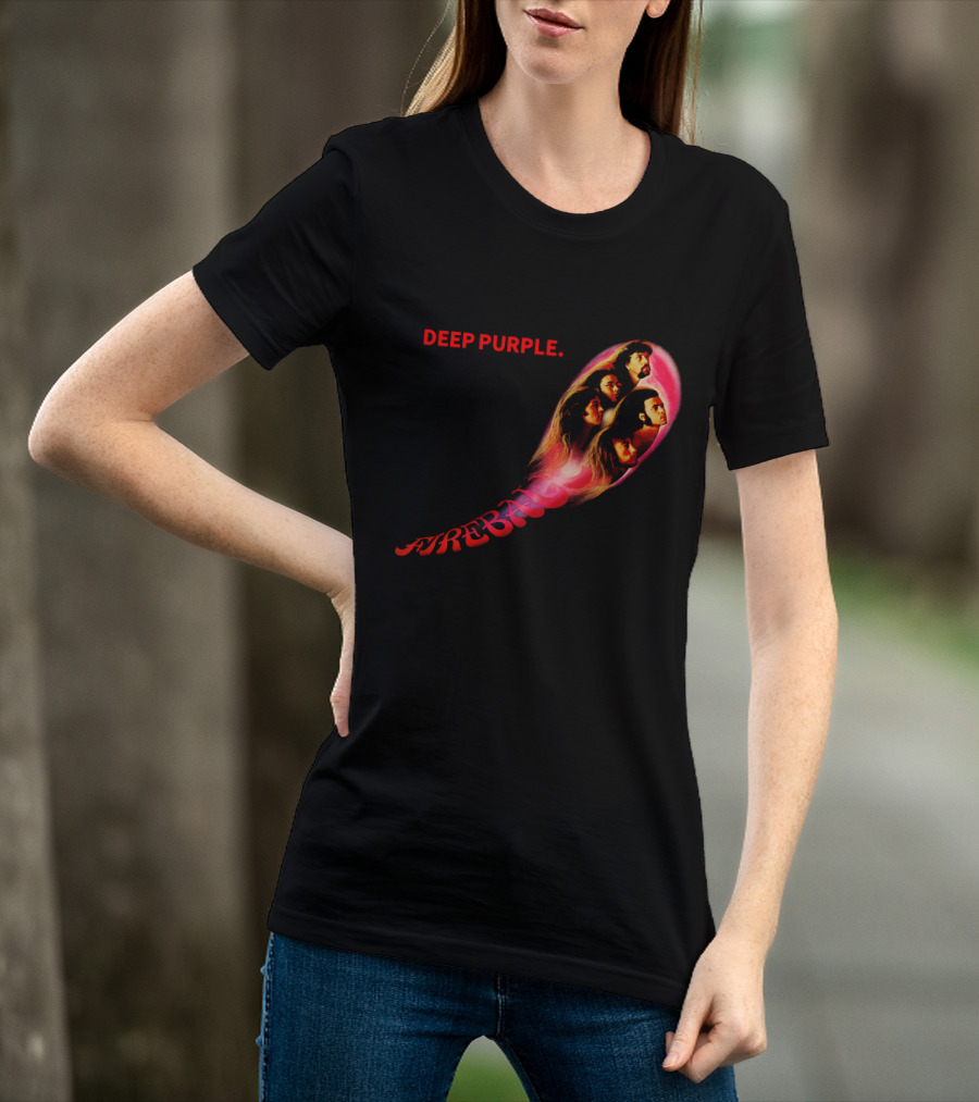 Deep Purple Fireball Album Cover Artwork T-Shirt