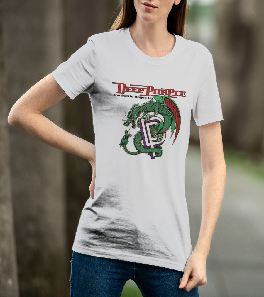 Deep Purple The Battle Rages On Dragon Artwork T-Shirt