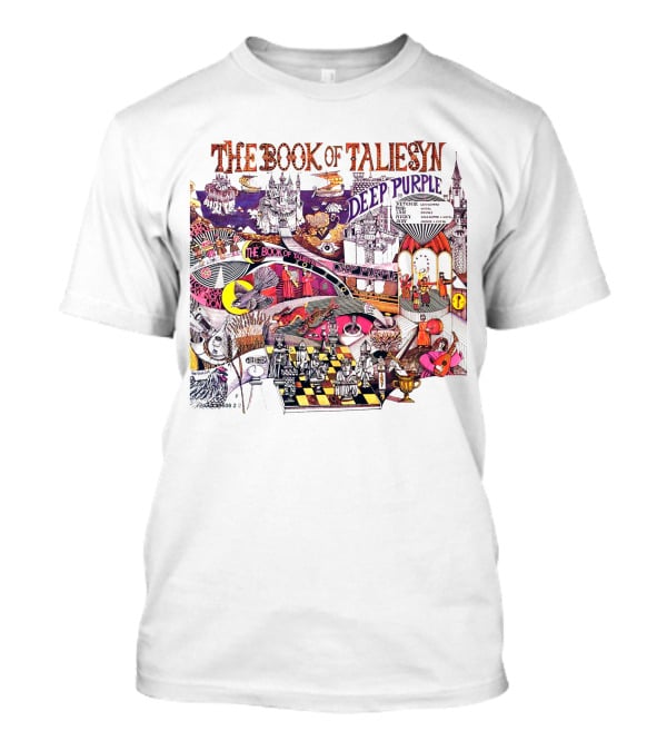 The Book Of Taliesyn Deep Purple Vintage Album Art Chessboard Scene T-Shirt