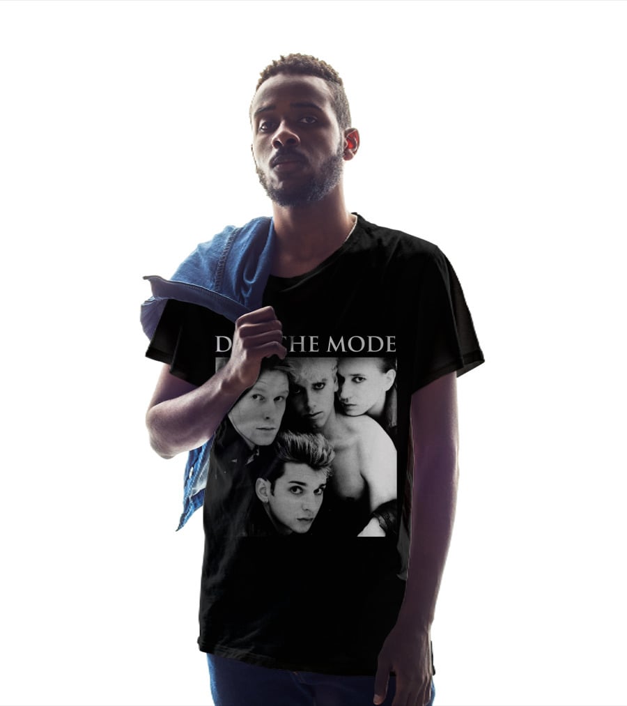 Depeche Mode Band Black And White Photo Quartet T-Shirt
