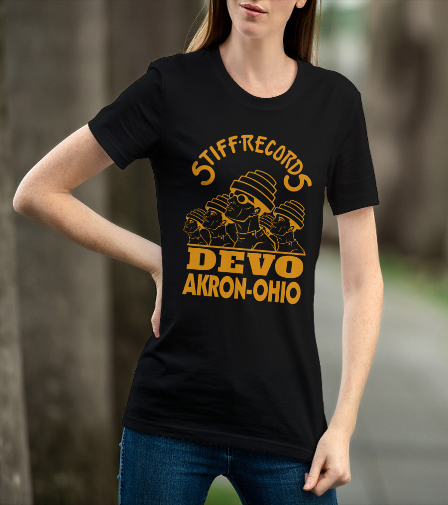 Stiff Records Devo Akron-Ohio T-Shirt