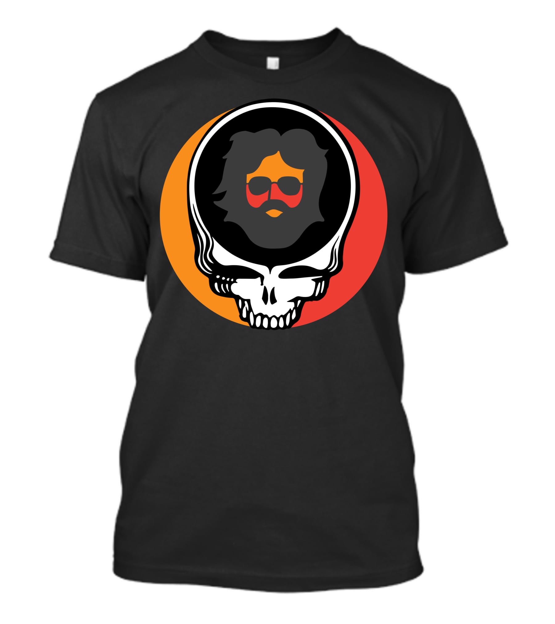 Gd Skull Icon With Sunglasses And Beard Retro T-Shirt