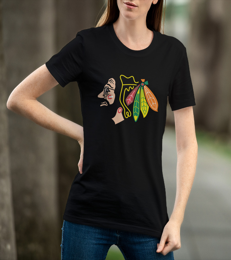 Chicago Blackhawks Grateful Dead Style T-Shirt