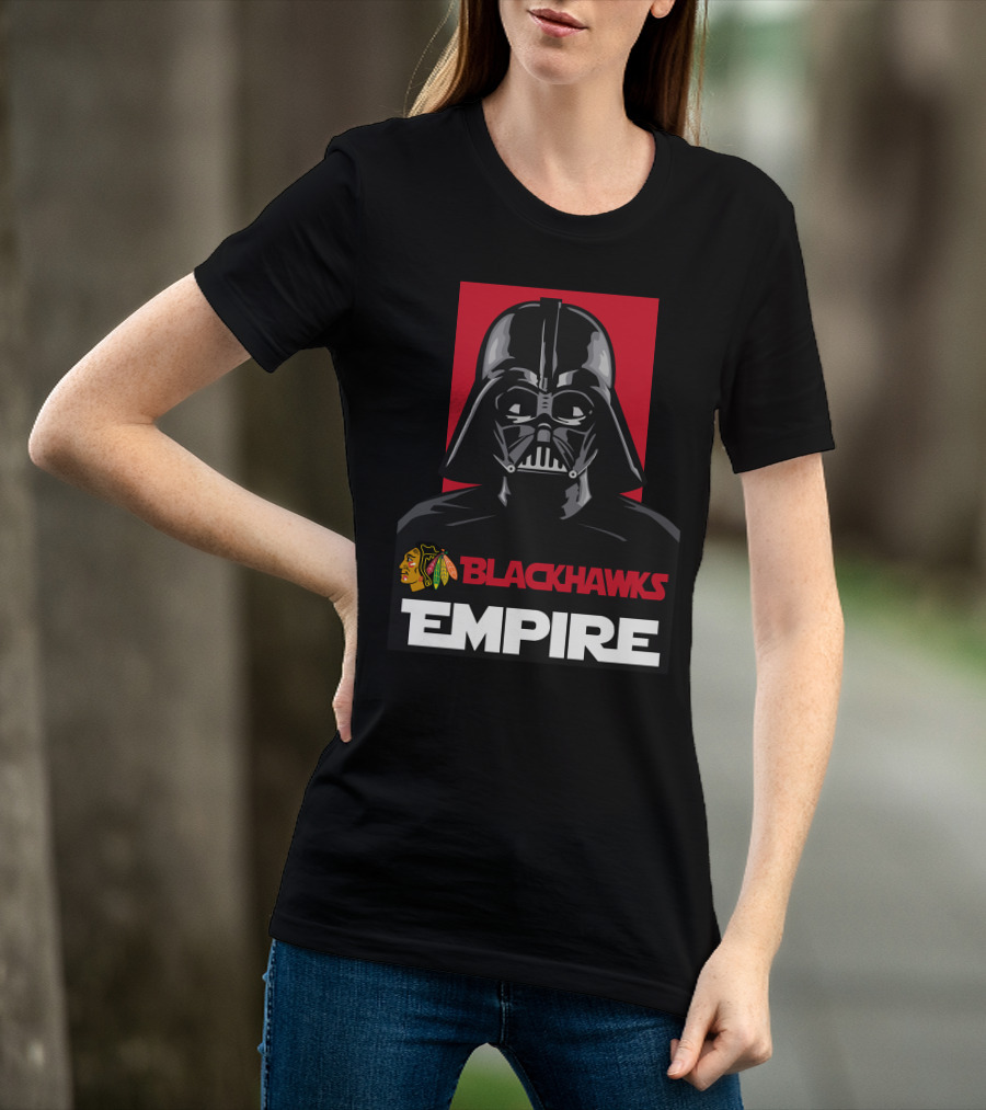 Chicago Blackhawks Darth Vader Blackhawks Empire NHL T-Shirt