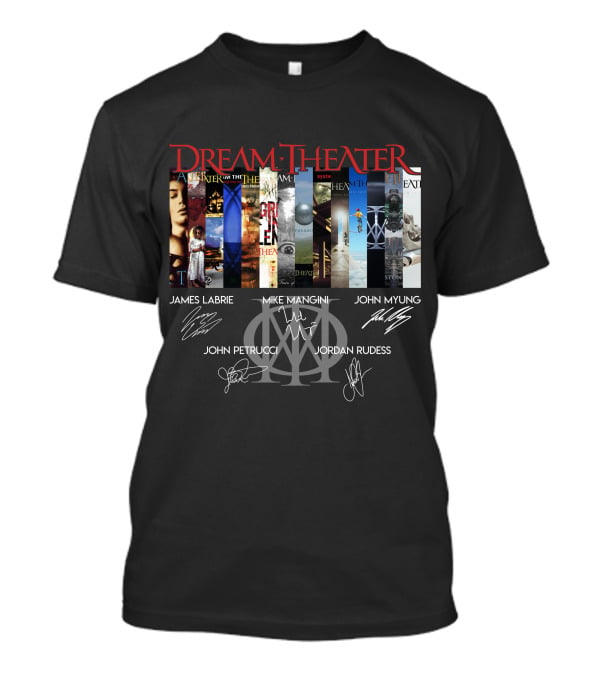 Dream Theater Albums James Labrie Mike Mangini John Myung John Petrucci Jordan Rudess Signature Series T-Shirt