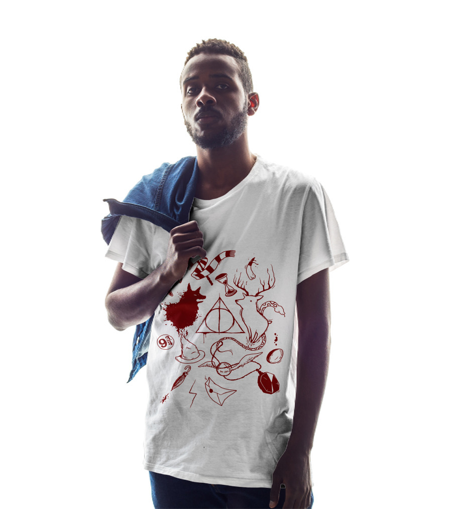 Marauder's Enchantment Wizardry Icons With Hogwarts Elements And Magical Creatures T-Shirt