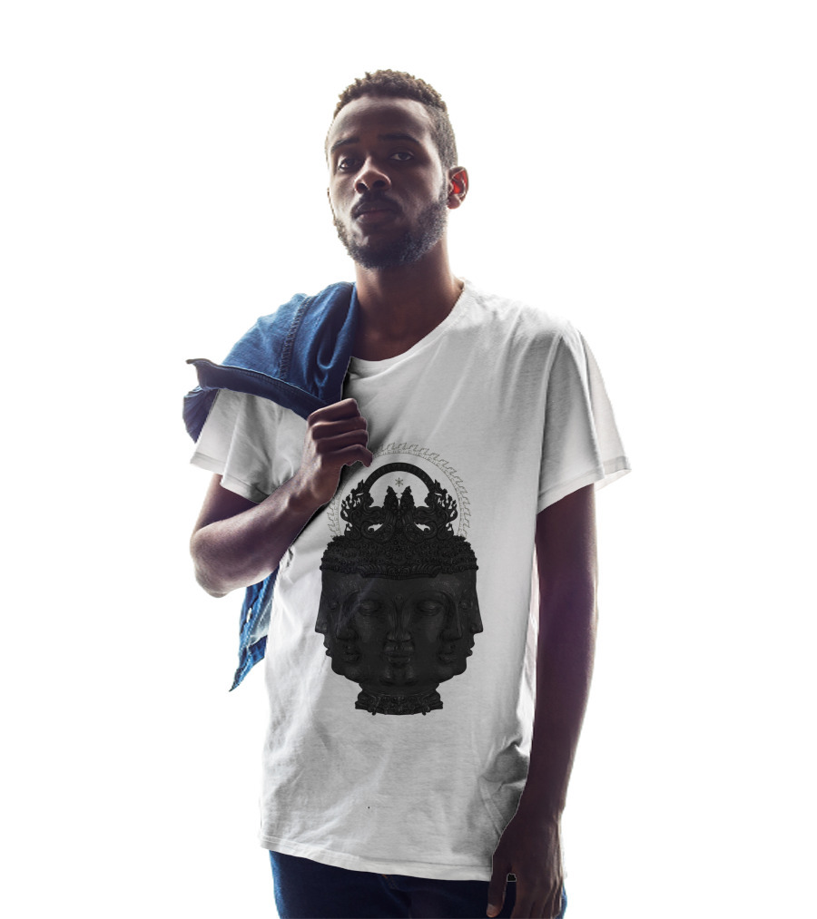 9Face Buddha Multi-Heads Divine Serenity T-Shirt